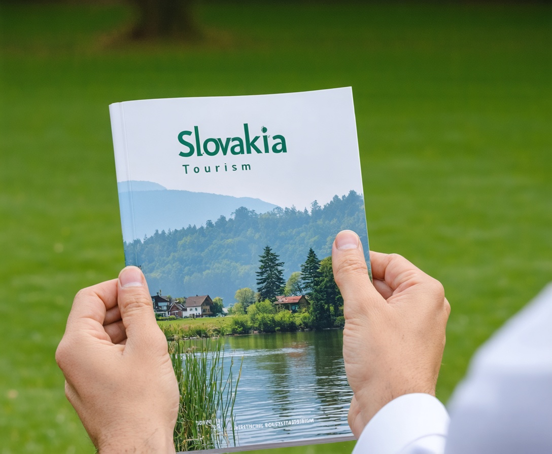 Ruka držiaca príručku pre turizmus