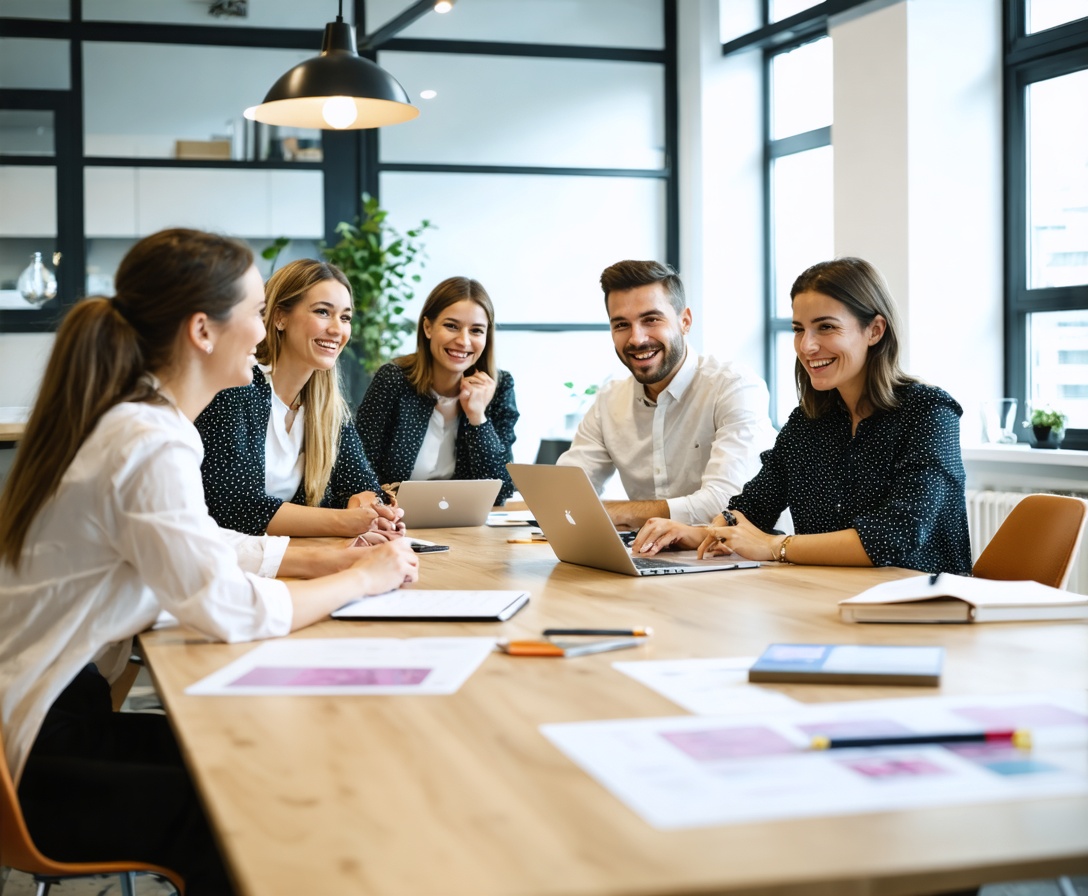 Celý tím v našej svetlej kancelárii v Bratislave