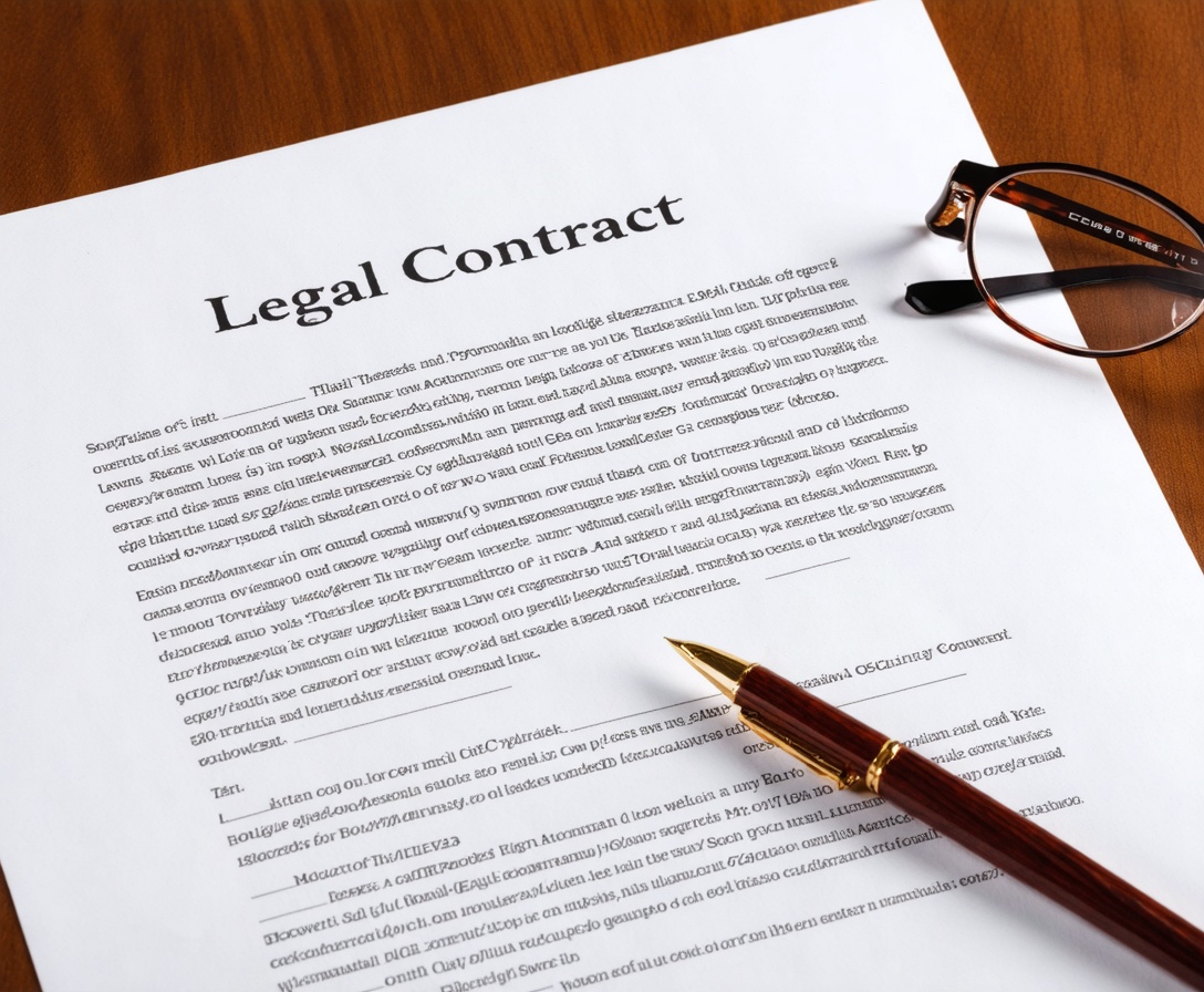 Detail zmluvného dokumentu s perom